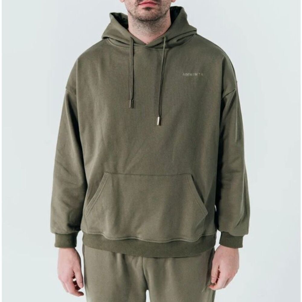Arminta Army Green Norma Hoodie Sweatshirt Unisex Medium